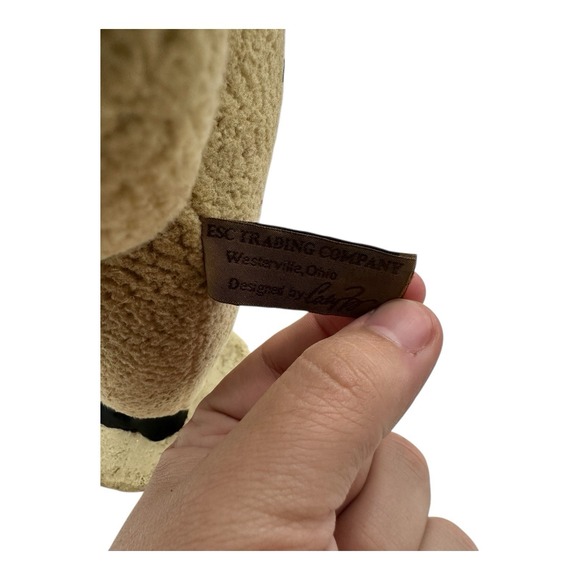 Vintage ESC Trading Cody Foster Primitive Snowman w/ Tree Folk Art 2002 14" Tall - Picture 6 of 7